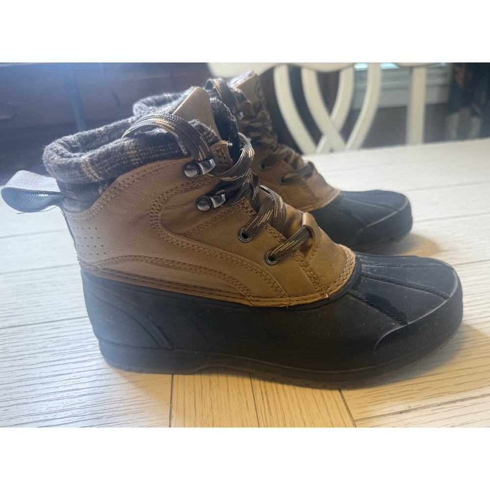 Magellan Outdoors Youth Duck Boot III, Boy's Size 4 D Brown Lace Up